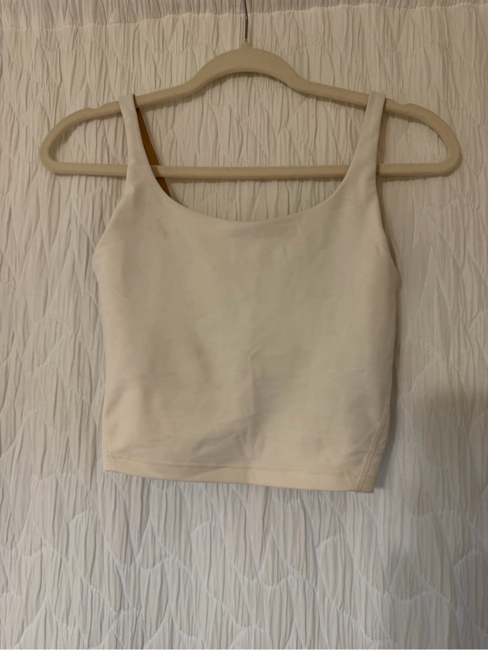 Old Navy Cream Scoop Neck Cropped Tank Top